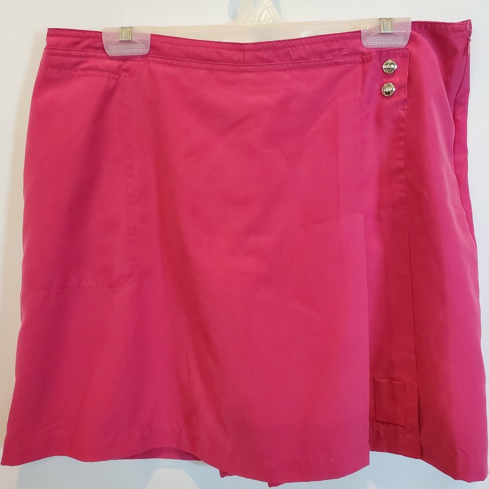 NWOT IZod Golf Skort Dark Pink Size 14